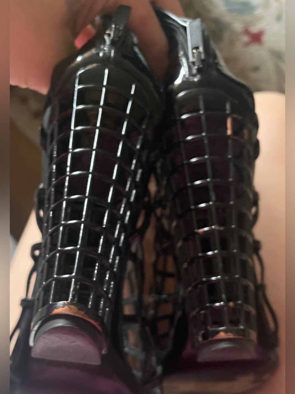 Vintage YSL Cage Boot, 39 - Picture 8 of 10